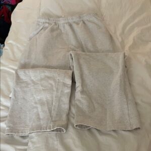 pacsun wide leg grey sweatpants